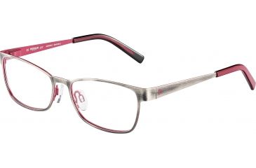 Image of Morgan 203157 Single Vision Prescription Eyeglasses, Black Purple Frame, 203157-540SV