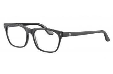 Image of Morgan 201054 Single Vision Prescription Eyeglasses - Black Frame and Clear Lens 201054-8840SV