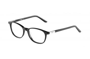 Image of Morgan 201060 Single Vision Prescription Eyeglasses - Black Frame and Clear Lens 201060-8840SV