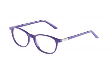 Image of Morgan 201060 Single Vision Prescription Eyeglasses - Blue Frame and Clear Lens 201060-6546SV