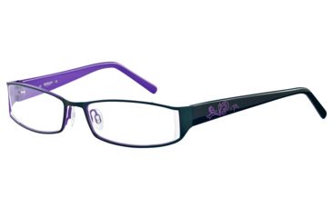 Image of Morgan 203117 Single Vision Prescription Eyeglasses - Blue Frame and Clear Lens 203117-415SV