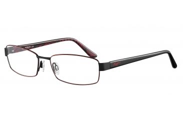Image of Morgan 203120 Single Vision Prescription Eyeglasses - Red Frame and Clear Lens 203120-424SV