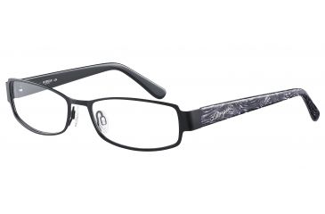 Image of Morgan 203121 Bifocal Prescription Eyeglasses - Black Frame and Clear Lens 203121-610BI