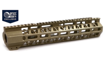 Image of Moriarti OpticsPlanet Exclusive AR-15 15in MLOK Rail, Free-Float, Diamond Cut, FDE Cerakote, MAR-15-15-RL-FDE