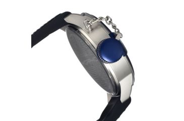 Image of Morphic M24 Series Watch,Black Silicone Band, Blue Bezel,Black Analog Dial,Strap Buckle MPH2405