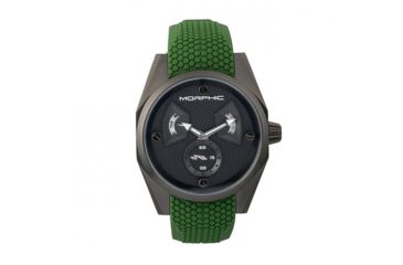 Image of Morphic M34 Series Watch w/ Day/Date - Mens, Black/Green, One Size, MPH3408