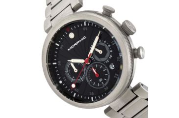 Image of Morphic M87 Series Chronograph Bracelet Watch w/Date, Silver/Black, One Size, MPH8702