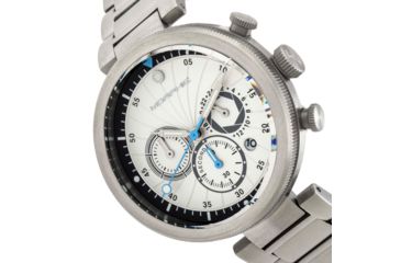 Image of Morphic M87 Series Chronograph Bracelet Watch w/Date, Silver/White, One Size, MPH8701