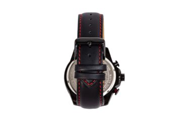 Image of Morphic M88 Series Chronograph Leather-Band Watch w/Date, Black, One Size, MPH8806