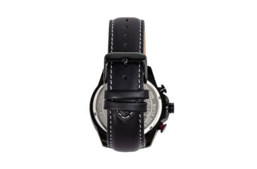 Image of Morphic M88 Series Chronograph Leather-Band Watch w/Date, Black/Silver, One Size, MPH8804