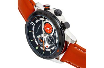 Image of Morphic M88 Series Chronograph Leather-Band Watch w/Date, Camel/Black, One Size, MPH8801