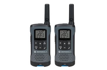 Image of Motorola Talkabout 200 Rechargeable 2 Way Radio, Pack of 2, Gray/Brown, T200