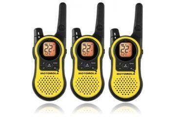 Image of Motorola Talkabout 23 Mile Two Way Radio Yellow Triple Pack Mh230tpr