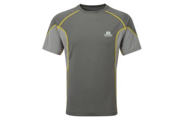 Image of Mountain Equipment Crux Tee - Men's, Shadow/Steel/Citronel, Large ME-000447-01192-L
