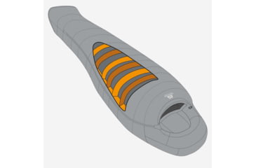 Image of Mountain Equipment Glacier 700 Sleeping Bag, Imperial Red, Regular, Right Zip, ME-003519-ME-01040-RZ