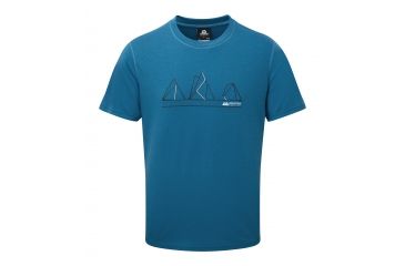 Image of Mountain Equipment Triple Peak Tee - Mens, Alto Blue, Large ME-003111 Alto Blue L NA