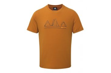Image of Mountain Equipment Triple Peak Tee - Mens, Pumpkin Spice, Large ME-003111 Pumpkin Spice L NA