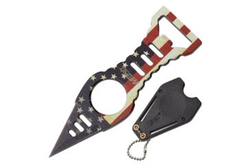 Image of Mtech Fixed Neck Knive, 1.35in Blade, 3CR13 Steel Blade Knive, US Flag, MT-20-27F