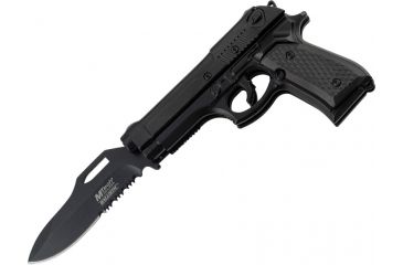 Image of Mtech Folder Pistol-Shaped Knife, Black MTA818BK