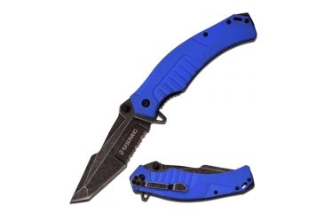 Image of Mtech Folding Blade, 4in, 7CR17 Steel Blade, Navy Blue Cnc Milled G10 Handle M-A1046BL