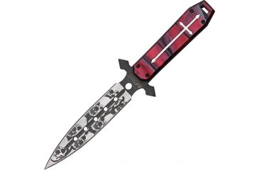 Image of Mtech Gothic Knifeskull Dagger, 9 3/8in. MT2023RD
