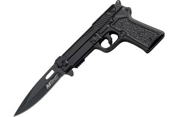 Image of Mtech Gun Shaped Folder Knife, 4.5in. Closed MT771BK