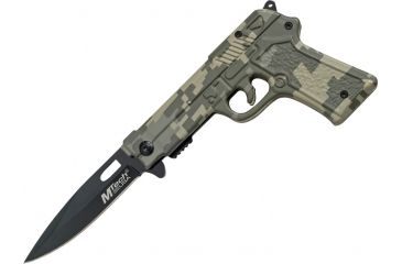 Image of Mtech Gun Shaped Folder Knife, 4.5in. Closed MT771DG