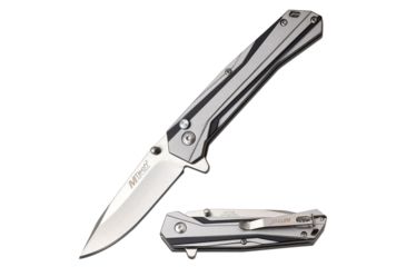Image of Mtech Manual Folding Knive, 3.25in Blade, 3CR13 Steel Blade Knive, Black/Grey, MT-1109GY