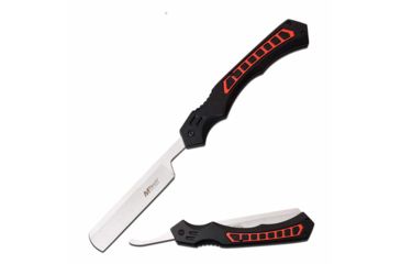 Image of Mtech MT-1007RD Manual Folding Knife, 4.75in, 3CR13 Stainless Steel, Razor, Steel Blade, Aluminum Handle, Red, MT-1007RD