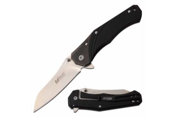 Image of Mtech MT-1103GY Manual Folding Knife, 4.75in, 3CR13 Stainless Steel, Sheepsfoot, Steel Blade, G10 Handle, Gray, MT-1103GY