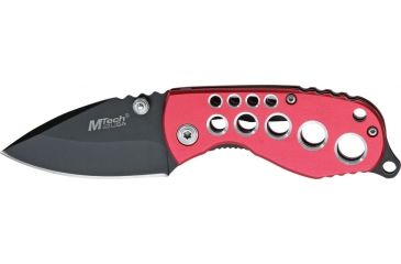 Image of Mtech Red Skeleton Linerlock Knife, 3.5in. Closed MT425RD