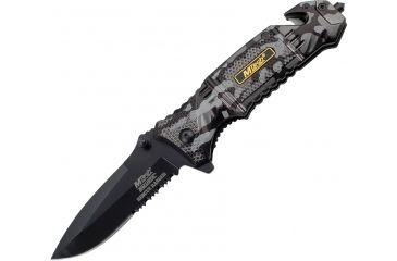 Image of Mtech Rescue Linerlock Tanto Blade, 4.75in. Closed MTA804BK