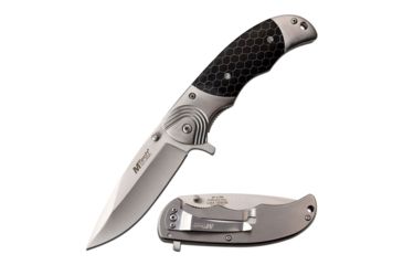 Image of Mtech USA MT-A1029BK 3CR13 Steel Blade Stainless Steel Handle Folding Knife MT-A1029BK