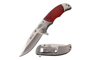 Image of Mtech USA MT-A1029RD 3CR13 Steel Blade Stainless Steel Handle Folding Knife MT-A1029RD
