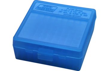 Image of MTM 100 Round 38-357 Blue Pistol Ammo Box P100324