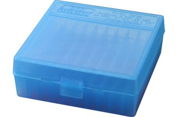 Image of MTM 100 Round 44 Magnum/45 Long Colt Blue Pistol Ammo Box P1004424