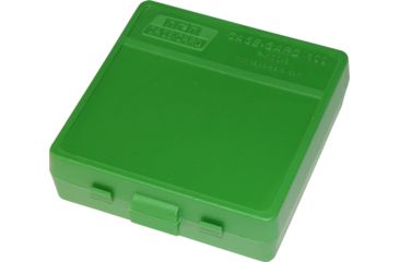 Image of MTM 100 Round 9MM/380 Green Pistol Ammo Box P100910