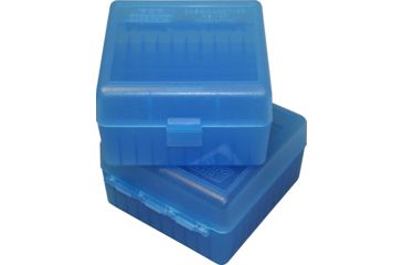 Image of MTM 100 Round Blue Small Rifle 17/223 Caliber Ammo Box RS10024