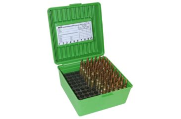 Image of MTM 100 Round WSM/WSSM Green Rifle Ammo Box R100MAG10
