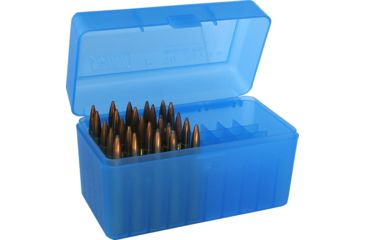 Image of MTM 50 Round Blue Large Rifle Ammo Box RLLD5024