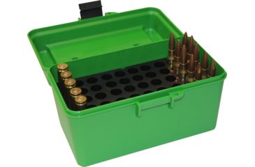 Image of MTM 50 Round Medium Rifle Ammo Box H50RM10