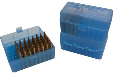 Image of MTM 50 Round Rifle Ammo Case, Blue RS-50-24