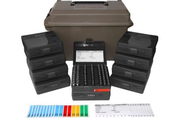 Image of MTM 9mm Ammo Can 1000 Round w/ 10 each P-100-9s, Dark Earth ACC9