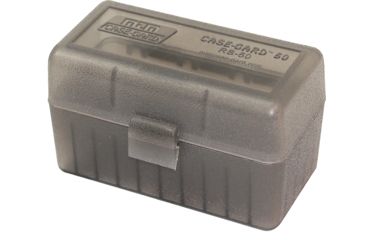 Image of MTM Case-Gard 50 Round Flip-Top Ammo Box, .223/.204 Ruger 6x47, Clear Smoke, RS-50-41