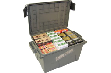 Image of MTM CASE OF 48 AMMO CRATE 17.2 X 9.2IN ARMY GRN PLT PK DECA5398, MTMACR7P18