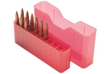 Image of MTM J-20 Slip-Top Boxes .270 to .450 Caliber Clear Red