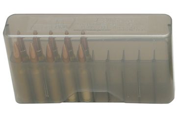 Image of MTM J-20 Slip-Top Boxes .300 to 7mm Magnum Caliber Clear Smoke