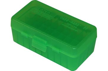 Image of MTM P50 Fliptop Box Handgun .38-.357 Magnum Clear Green
