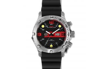 Image of MTM Special Ops Men's Silver Vulture Watch,Gray Neoprene Strap 855312003566