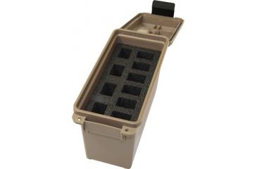 Image of MTM Tactical Magazine Can Holds Ten Double Stack Handgun Magazines Dark Earth